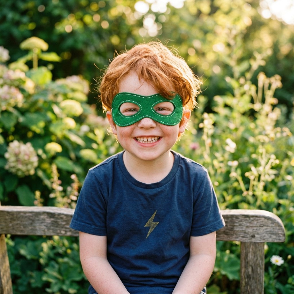 Child with mask